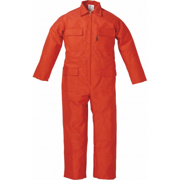 Tuta ce ii categoria uni en iso 11612:2009 colore rosso 100% fr proban 330 g/mq  (9295)