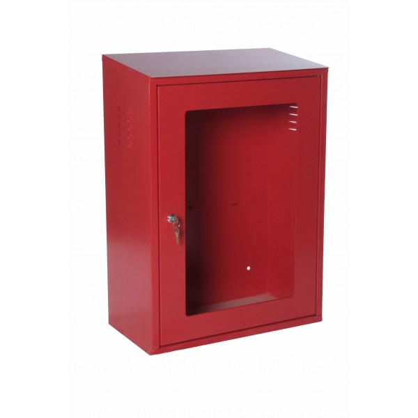 Armadio attrezzatura ant.dio rosso ral3000 con portello safe crash ( escluso lastra cod.0903 ) chiusura con chiave dim.500x260x700h