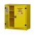 Armadio per liquidi infiammabili con 2 ante cieche + 2 ripiani + 1 vasca di fondo (lt.27) 