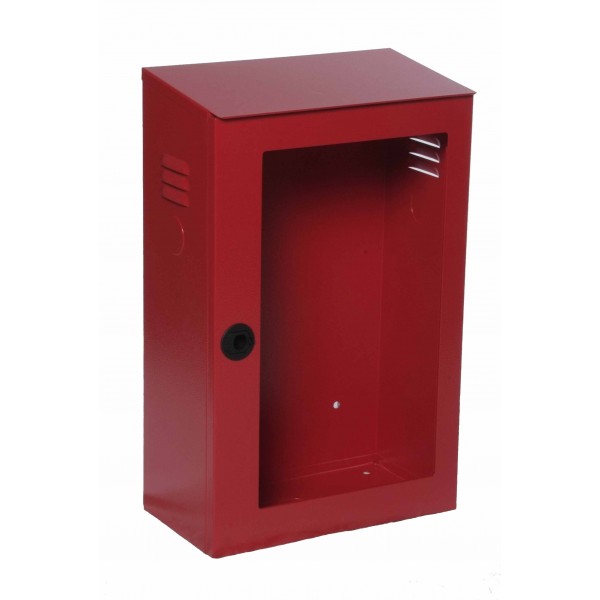 Cassetta uni 45 inox con portello per lastra safe window misure375x200x600h (escluso lastra cod.0886) (0910a)