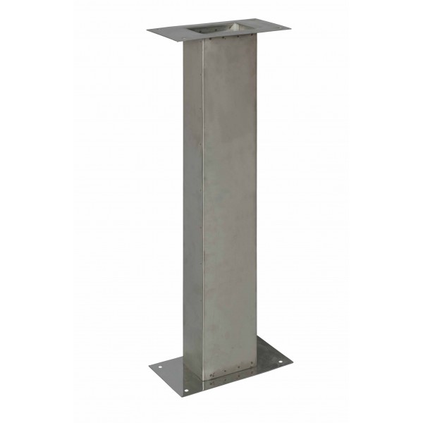 Piantana per cassetta uni45/70 inox aisi304 diametro 80 mis.370x175x750h (0953a)