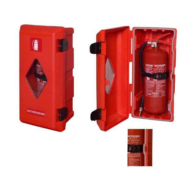 Cassetta porta estintore per camion altezza 610