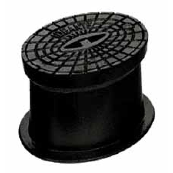 Chiusino stradale in ghisa verniciato nero per idranti sottosuolo dn 70/80