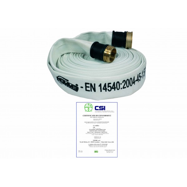 Manichetta uni 45 bianca mt 30 raccordo uni 804 uni en 14540