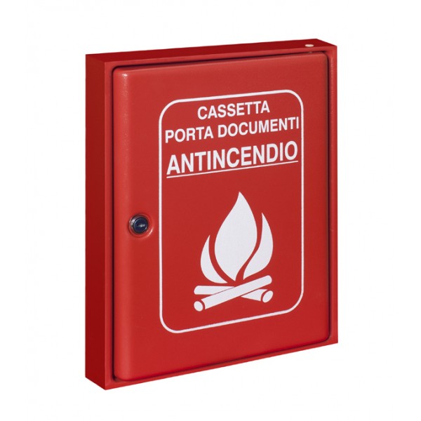 Cassetta p. documenti abs rosso dim. 305x366hx52