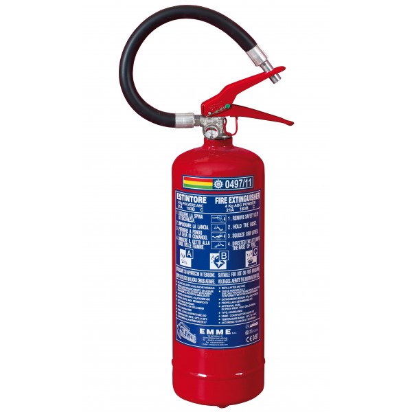 Estintore kg. 4 polvere med 21A - 183BC Estintore kg. 4 polvere med 21A - 183BC
