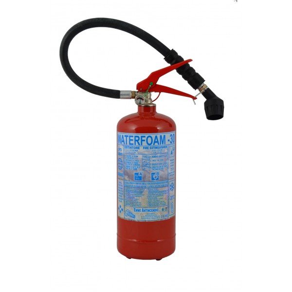 Estintore lt.3 schiuma 13A-113B-75F con bombola inox aisi Estintore lt.3 schiuma 13A-113B-75F con bombola inox aisi