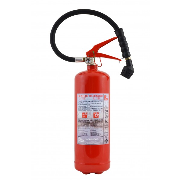 Estintore lt. 3 schiuma 13A-113B-75F con bombola plastificata internamente Estintore lt. 3 schiuma 13A-113B-75F con bombola plastificata internamente