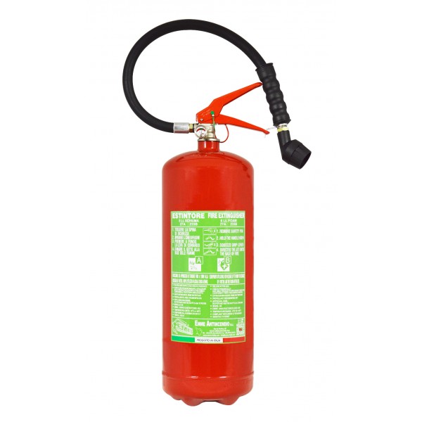 Estintore lt. 6 schiuma 27A-233B con bombola plastificata internamente Estintore lt. 6 schiuma 27A-233B con bombola plastificata internamente