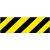 Pellicola autoadesiva rifrangente strisce giallo/nero des.mm 450x150