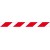 Profilo per ostacoli a strisce bianco/rosso rifrangente destro 1000x80