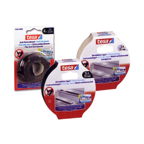 Nastro antiscivolo trasparente mis. 5mt x 25mm