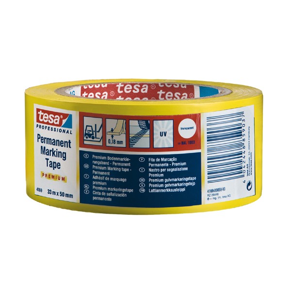 Nastro permanent tape rosso mis. 33x50 mm