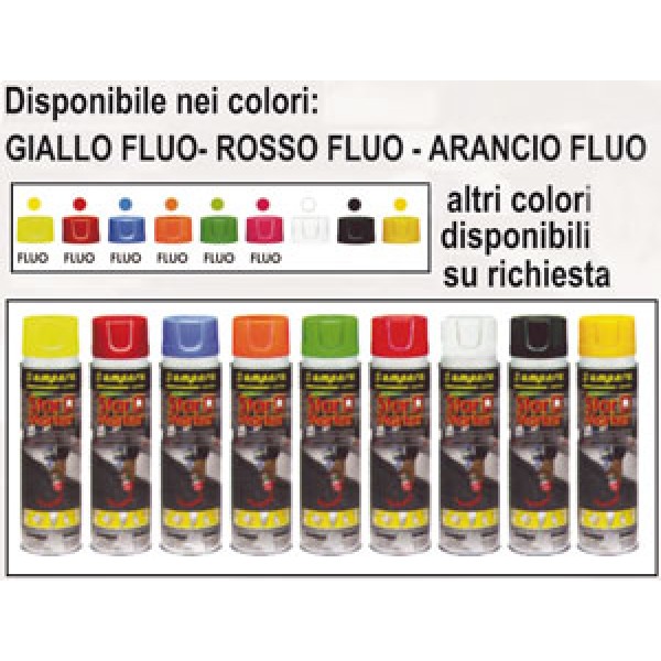 Bomboletta vernice star marker rosso fluorescente