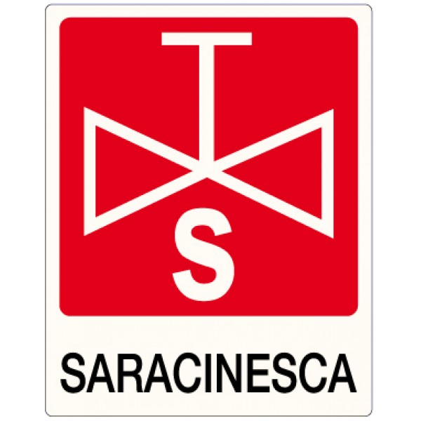 Cartello in alluminio formato mm 400x500 saracinesca