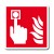 Cartello in alluminio formato mm 160x210 allarme incendio
