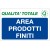 Cartello in alluminio formato mm 500x330 area prodotti finiti