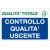 Cartello in alluminio formato mm 500x330 controllo qual uscente