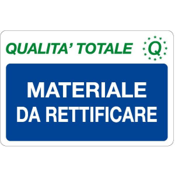 Cartello in alluminio formato mm 500x330 materiale da rettificare