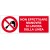 Cartello in alluminio formato mm 330x125 non eff man si lavora su linea