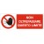 Cartello in alluminio formato mm 330x125 non oltrepass questo limite