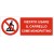 Cartello in alluminio formato mm 330x125 vietato usare carrello come monopattino