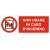 Cartello in alluminio formato mm 330x500 non usare in caso d'incendio