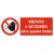 Cartello in alluminio formato mm 330x500 vietato acc oltre questo limite