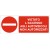 Cartello in alluminio formato mm 500x660 vietato l'acc a autoveic non aut