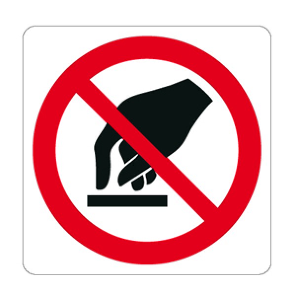 Cartello in alluminio formato mm 350x125 vietato uso macchina pers non aut Cartello in alluminio formato mm 350x125 vietato uso macchina pers non aut