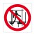 Cartello in alluminio lato mm 330 pittogramma impalcatura incompleta