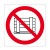 Cartello in alluminio lato mm 330 pittogramma vietato depositare materiali