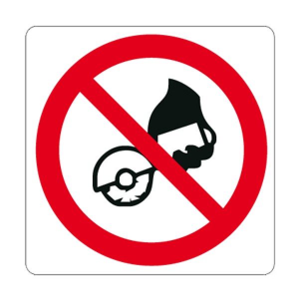 Etichetta autoadesiva lato mm 125 pittogramma vietato molare a mano