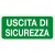 Etichetta autoadesiva formato mm 220x100 uscita di sicurezza