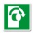 Cartello in alluminio formato mm 120x150 per aprire girare senso orario