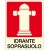 Cartello in alluminio formato mm 400x500 luminescente idrante soprasuolo