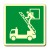 Cartello in alluminio formato mm 250x310 luminescente finestra di salvataggio