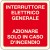 Etichetta autoadesiva lato mm 100 luminescente interruttore elettrico generale usare solo in caso d'incendio