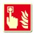 Cartello in alluminio formato mm 120x150 luminescente usare solo in caso d'incendio