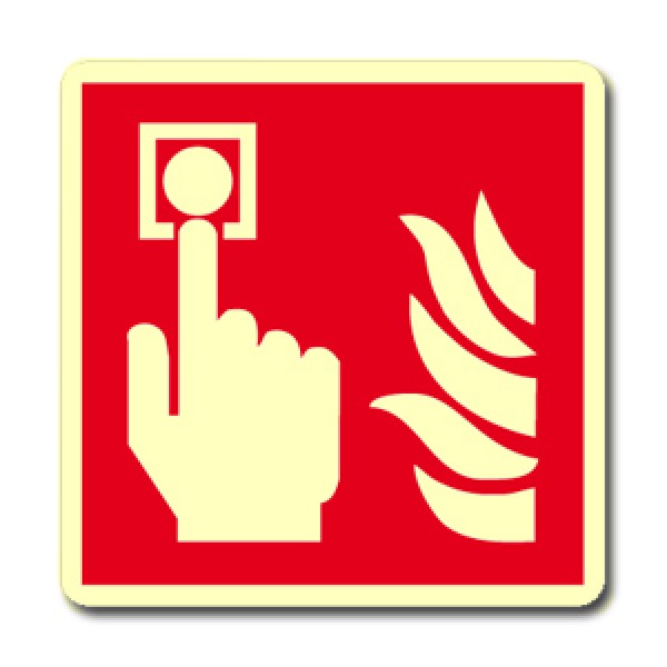 Cartello in alluminio formato mm 120x150 luminescente usare solo in caso d'incendio