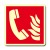 Cartello in alluminio lato mm 400 luminescente pittogramma telefono em incendio