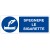 Cartello in alluminio formato mm 330x125 spegnere le sigarette