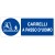 Etichetta autoadesiva formato mm 330x125 carrelli a passo d'uomo