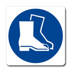 Cartello in alluminio formato mm 250x330 indossare calzature sicurezza (m0081000m)