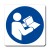Cartello in alluminio lato mm 250 pittogramma.obb.leggere le istruzioni (m002929m)