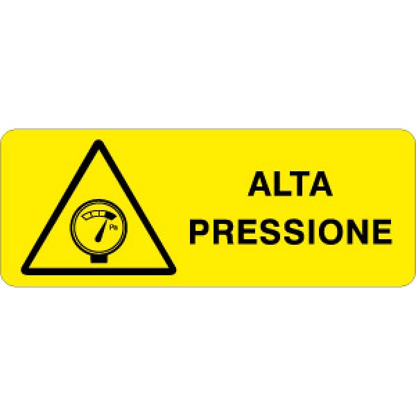 Cartello in alluminio formato mm 330x125 alta pressione