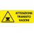 Cartello in alluminio formato mm 330x125 attenzione transito vagoni