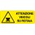 Cartello in alluminio formato mm 330x125 attenzione veicoli su rotaia