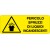 Cartello in alluminio formato mm 330x125 pericolo spruzzi liquidi incandescenti