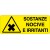 Cartello in alluminio formato mm 330x125 sostanze nocive e irritanti (327a)